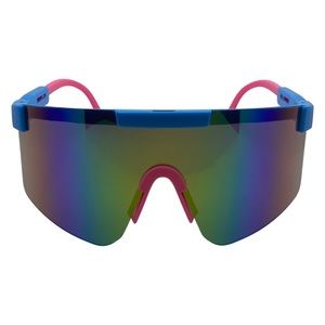 6165 | Blue/Pink Wrap Sunglasses